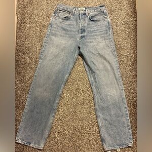 Agolde Straight Leg Jeans - Classic Blue